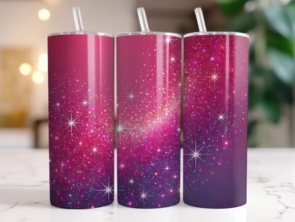 20oz Pretty Pink Glitter Tumbler Wrap Review