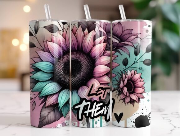 Sunflowers 20 Oz Tumbler Wrap PNG Review
