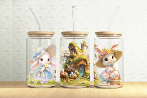 Vintage Easter Can Tumbler Wrap Design Review