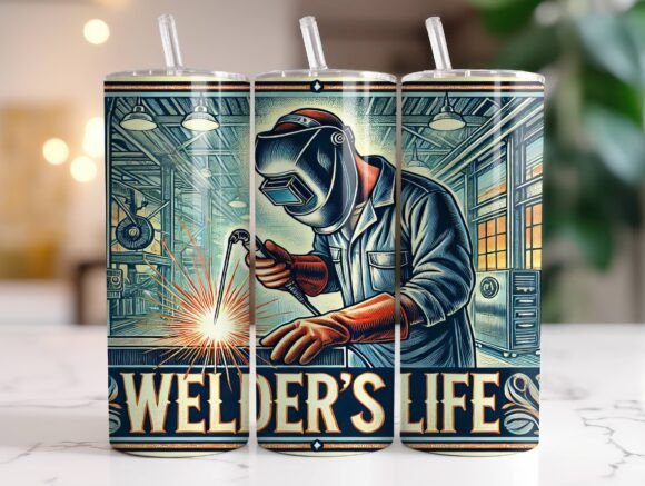 Welder's Life 20oz Tumbler Wrap PNG Review